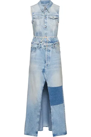 Maison Margiela Cotton Denim Maxi Dress