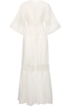 ERMANNO SCERVINO Embroidered Silk Caftan Dress