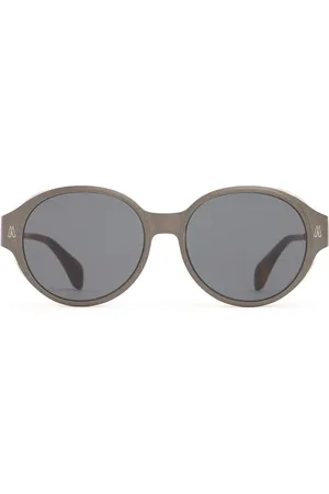 Moncler Auros Round Titanium Sunglasses
