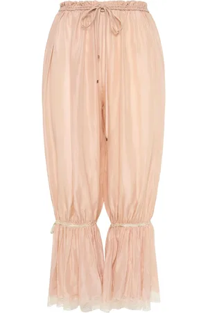 Chloé Ruffled Silk Pants