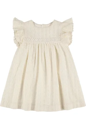 Louise Misha Embroidered Cotton Blend Gauze Dress