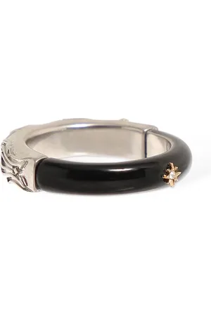 Maison Margiela Bicolor Enamel Crystal Star Thin Ring