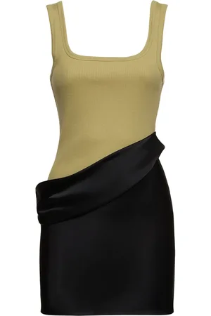 Nanushka Marijn Jersey & Satin Mini Dress