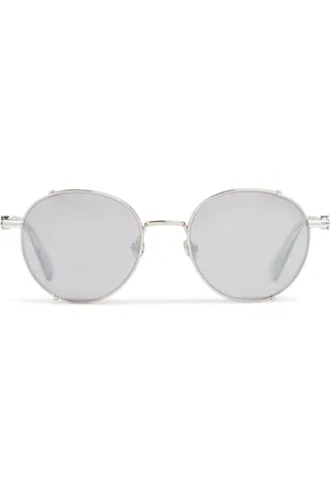 Moncler Owlet Round Metal Sunglasses