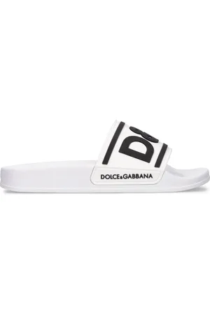 Dolce & Gabbana Logo Rubber Slide Sandals