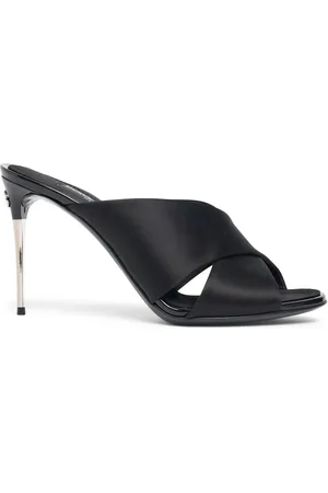 Dolce & Gabbana 85mm Keira Satin Mules