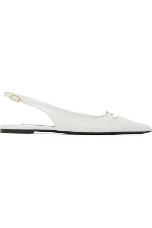 Dolce & Gabbana 5mm Lollo Leather Slingback Flats