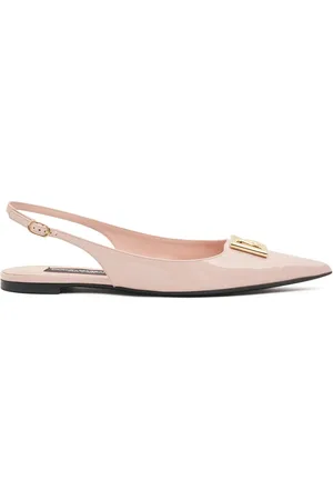 Dolce & Gabbana Leather Slingback Flats