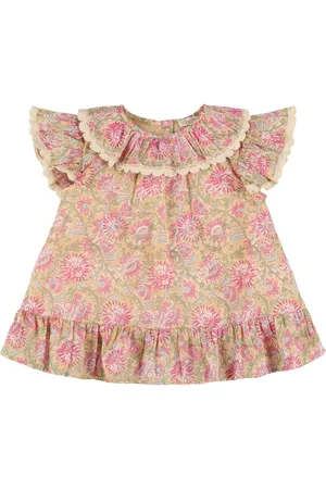 Louise Misha Printed Cotton Gauze Dress