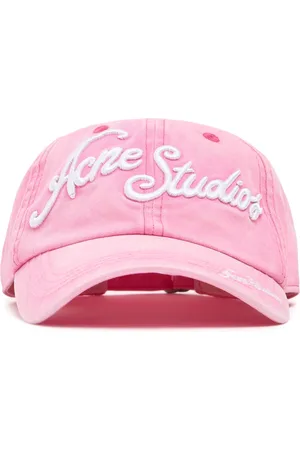 Acne Studios Carliy Tourist Logo Cotton Cap