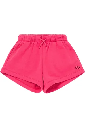 Diesel Cotton Jersey Shorts W/ Logo