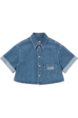 Maison Margiela Cotton Denim Cropped Shirt