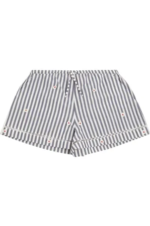 Max&Co. Daisy Embroidered Cotton Shorts