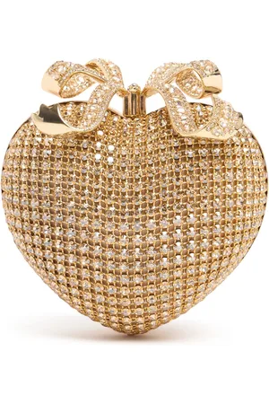 Self-Portrait Heart Crystal Clutch