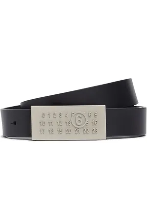 Maison Margiela Leather Belt W/ Metal Buckle