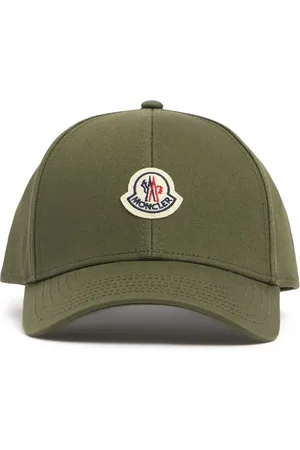 Moncler Logo Cotton Gabardine Baseball Cap
