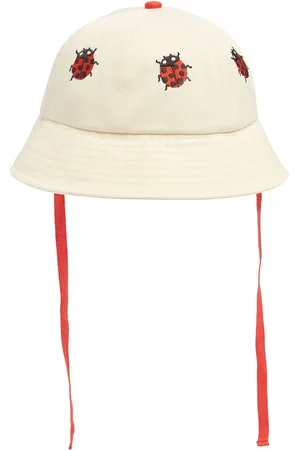 Mini Rodini Embroidered Cotton Sun Hat