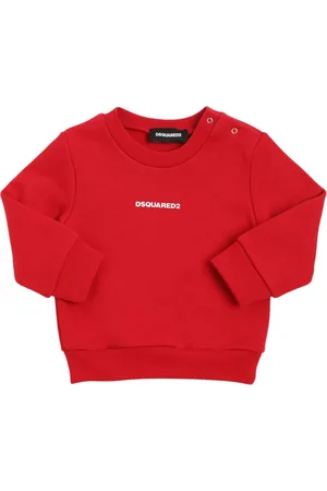 Dsquared2 Printed Cotton Crewneck Sweatshirt