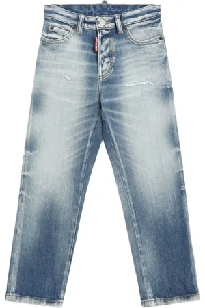Dsquared2 Stonewashed Stretch Cotton Jeans