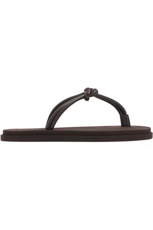 EMME PARSONS 10mm Knot Leather & Rubber Pool Slides