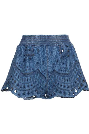 ERMANNO SCERVINO Sangallo Denim Shorts