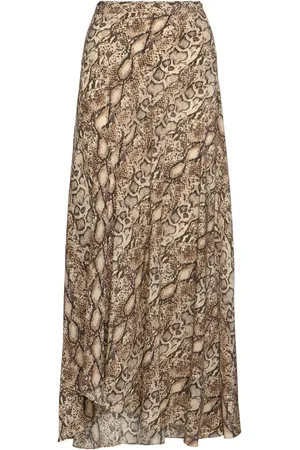 Isabel Marant Sakura Printed Stretch Silk Midi Skirt