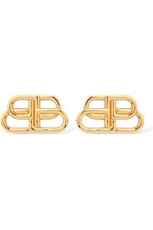 Balenciaga Bb Brass Stud Earrings