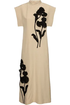 Jil Sander Embroidered Midi Dress