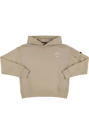 Dsquared2 Printed Cotton Hooded Sweatshirt
