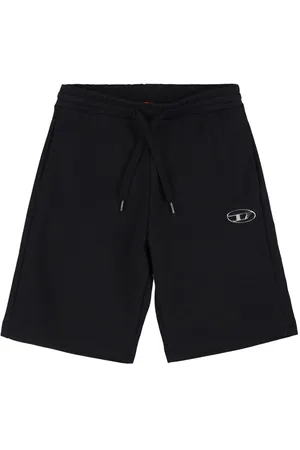 Diesel Cotton Sweat Shorts W/logo