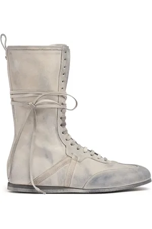 ANN DEMEULEMEESTER Fides Suede High Top Sneakers