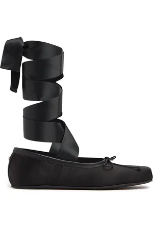 ANN DEMEULEMEESTER Paloma Satin Ballerina Flats