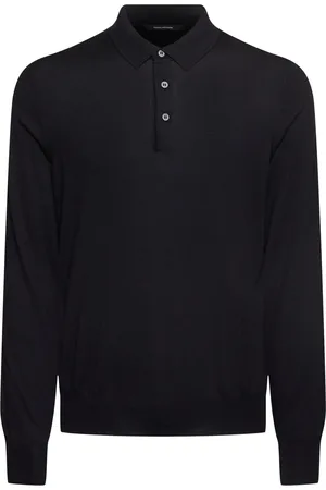 TAGLIATORE Pablo Silk & Cotton Long Sleeved Polo