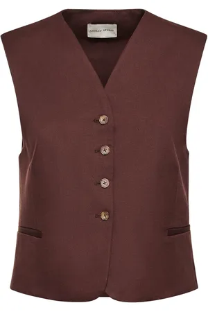 Loulou Studio Iba Cotton & Linen Vest