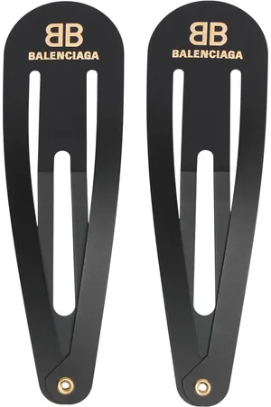 Balenciaga Set Of 2holli Xxl Steel Hair Clips
