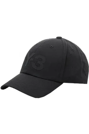 Y-3 Men Caps - Mens Black Logo Cap One Size