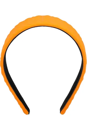Fendi Fendi Girls FF Embossed Logo Headband Orange - ONE SIZE ORANGE