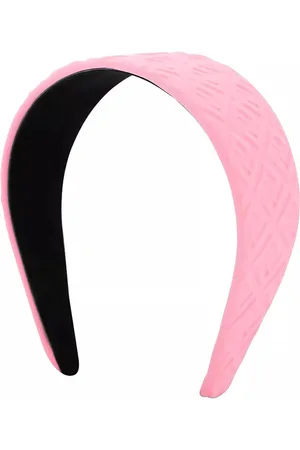 Fendi Fendi Girls Embossed FF Logo Headband Pink - ONE SIZE PINK