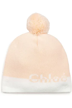 Chloé Chloe Girls Logo Wool Hat Pink - ONE SIZE PINK
