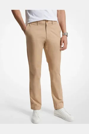 Michael Kors Slim-fit Cotton Blend Chino Pants