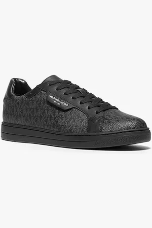 Michael Kors Keating Logo And Leather Sneaker