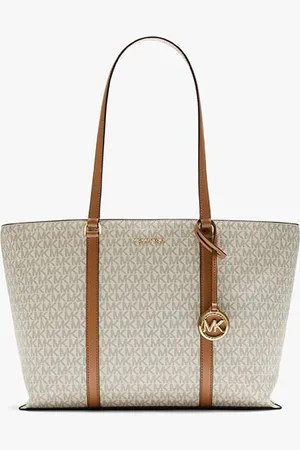 Michael Kors Temple Large Signature Logo Tote Bag