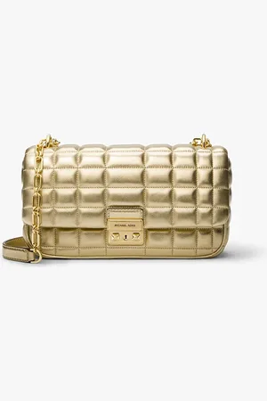 Michael Kors Tribeca Large Metallic Quilted Leather Shoulder Bag