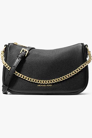 Michael Kors Carmela Medium Pebbled Leather Convertible Crossbody Bag