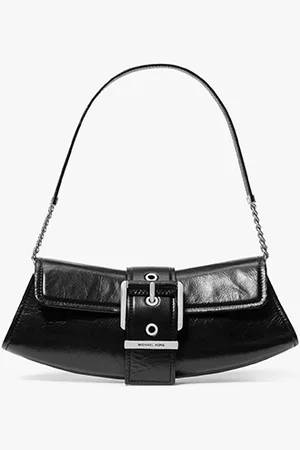 Michael Kors Colby Small Crackled Leather Convertible Clutch