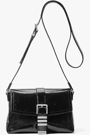 Michael Kors Darrington Mini Crackled Leather Crossbody Bag