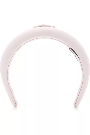 Prada Women's Logo-Detailed Re-Nylon Maxi Headband - Pink - OS - Moda Operandi