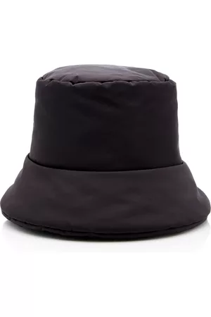 Prada Women Hats - Women's Padded Re-Nylon Bucket Hat - Black - XL - Moda Operandi