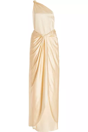 JOHANNA ORTIZ Women Maxi Dresses - Women's Saree Way Of Life Silk Maxi Dress - White - US 2 - Moda Operandi