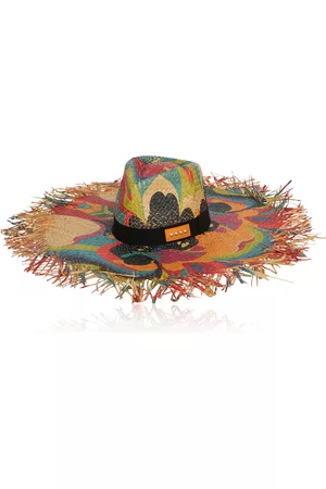 Etro Women Hats - Women's Cappello Stampato Raffia Sun Hat - Multi - EU 56 - Moda Operandi